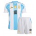 Argentina Lionel Messi #10 Replica Home Minikit Copa America 2024 Short Sleeve (+ pants)